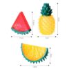 51EhgCIEdjS._SL1050_.jpg PSK PET MART Dog Chew Toy Sound Cute Interactive Fruit Funny Chewable Realistic Cat Bite Toy for Puppies TPR Lemon + Pineapple + Watermelon