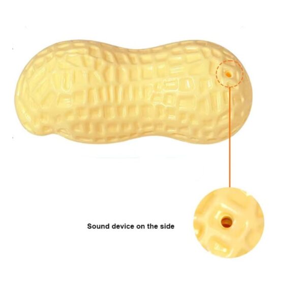 51Gc4TO9d5L._SL1080_.jpg Peanut Shaped TRP Dog Squeaky Interactive Toy Width for Training, Exercise, chew Toy (12.5 X 5.5 Centimeters, Natural)