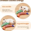 51HZVpeEHL.jpg D&C PAWS Catnip Fish Toy for Cats Soft and Durable, Interactive Cat Kicker Toys for Indoor Kitten Exercise 8 Inches Teething Chew Toy for All Breeds (Pack of 1 Pcs, Multicolor)