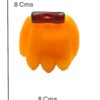 The Pets Company Vinyl Squeaky Chew Dog/Puppy Toy for Puppies & Small Dogs | Durable, Animal Design, Non-Toxic, for Playing, Teething and Chewing | Banana Bunch - 8 Cm (Color May Vary)