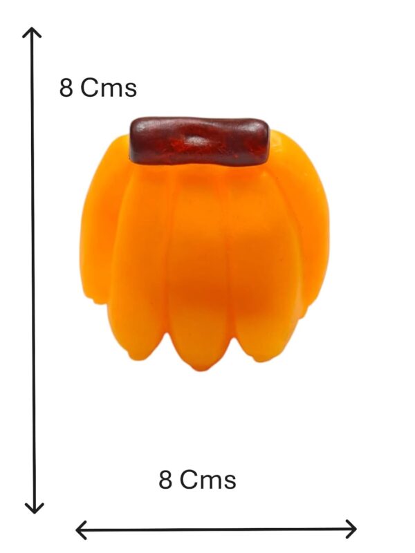 The Pets Company Vinyl Squeaky Chew Dog/Puppy Toy for Puppies & Small Dogs | Durable, Animal Design, Non-Toxic, for Playing, Teething and Chewing | Banana Bunch - 8 Cm (Color May Vary)