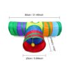 51KbEd2weoL._SL1024_.jpg Qpets® 3 Way Rainbow Tunnel Cat Toys Pet Tube Collapsible Play Toy Kitten Toys Cat Playing Toys Indoor Outdoor Kitty Puppy Toys for Puzzle Exercising Hiding Training Toy