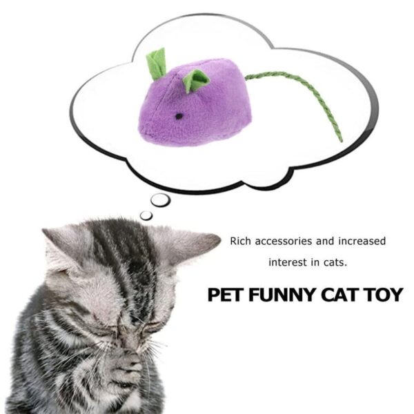 Dog Trust Durable and Non Toxic Funny Nylon Rope Mouse Cat Toy Ideal for Chewing & Playing Small Cats/Kittens and Puppies - Set of 2 pcs