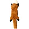 The Pets Company No Stuffing Plush Puppy, Dog Chew Toy Squeaky Crinkle Crackle, Durable Toys for Dogs, Interactive Pet Chew Toys for Small Medium Large Breeds, Boredom Buster - Fox (44 Cms)