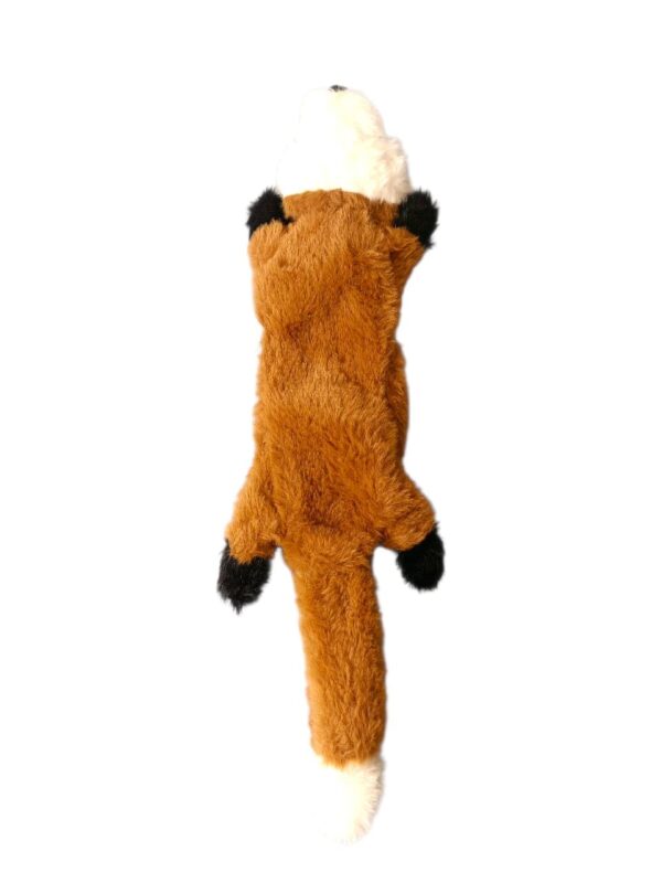 The Pets Company No Stuffing Plush Puppy, Dog Chew Toy Squeaky Crinkle Crackle, Durable Toys for Dogs, Interactive Pet Chew Toys for Small Medium Large Breeds, Boredom Buster - Fox (44 Cms)
