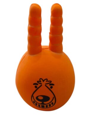 The Pets Company Latex Squeaky Chew Dog/Puppy Toy for Puppies The Pets Company Latex Squeaky Chew Dog/Puppy Toy for Puppies & Small Dogs | Durable, Animal Design, Non-Toxic, for Playing, Teething and Chewing | Ball with Horns - 13 Cm (Color May Vary)