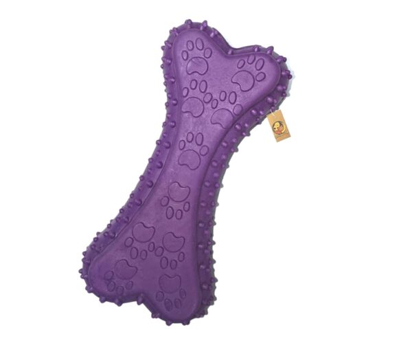 Foodie Puppies Natural Latex Rubber Squeaky Dog Toy (Prickle Bone) Foodie Puppies Natural Latex Rubber Squeaky Dog Toy (Prickle Bone) | Small to Medium Dogs & Puppy | Durable, Fetch & Chew Safe Play Toy | Reduce Separation Anxiety
