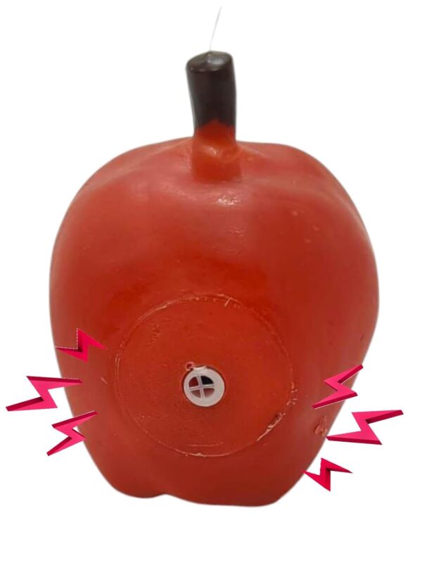 51UZu6H4y6L._SL1500_.jpg The Pets Company Vinyl Squeaky Chew Dog/Puppy Toy for Puppies & Small Dogs | Durable, Animal Design, Non-Toxic, for Playing, Teething and Chewing | Bitten Apple - 11 Cm (Color May Vary)