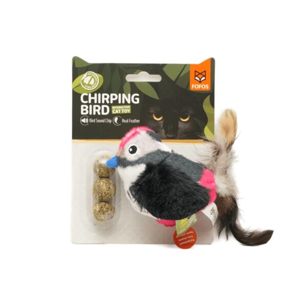 BarkButler x FOFOS Black Bird Cat Toy - Cat Toys BarkButler x FOFOS Black Bird Cat Toy - Cat Toys Interactive, Flappy Bird Cat Toy with Catnip - Black