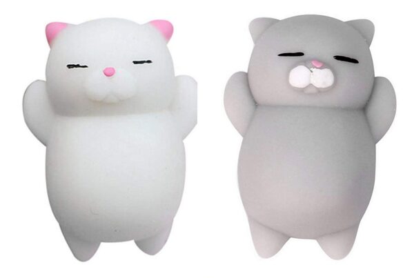 Kawaii Slow Rising Squishy Squeeze Mini Cat Toy -Set of 2 Pcs