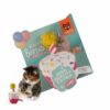 Barkbutler x Fofos Birthday Cake Cat Toy - US Grade Organic Catnip, Multicoloured Textured Toys, Cat Accessories with Super Soft Fabrics & a Pom-Pom - Perfect as Kitten Toys