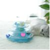 Dog Trust Cat Toy Roller Cat Toys Interactive with Three Colorful Ball Interactive Kitten Fun Mental Physical Exercise Puzzle Toys for Indoor Blue
