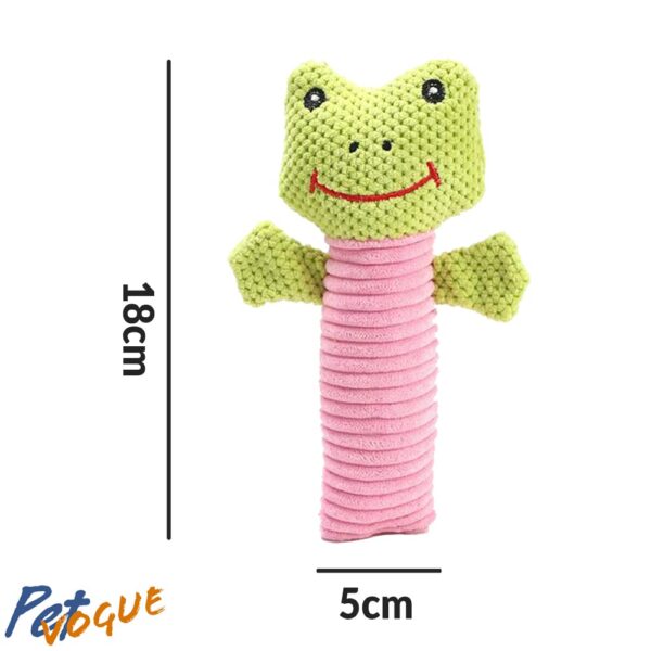 PetVogue Plush Caterpillar Toy for Dogs - Non-Toxic, Soft, Stuffed Interactive Squeaky Teething Rope - for Small to Medium Dogs