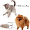 Plastic Wind Up Moving Rat Toys for Kids Mice Set of 4PCs Running Mouse Toys for Girls and Boys Multi-Color Mouses Toy for Dog and Cat Toys - with Fur Mouse Playset for Best Birthday Gift Set