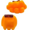 The Pets Company Vinyl Squeaky Chew Dog/Puppy Toy for Puppies & Small Dogs | Durable, Animal Design, Non-Toxic, for Playing, Teething and Chewing | Banana Bunch - 8 Cm (Color May Vary)