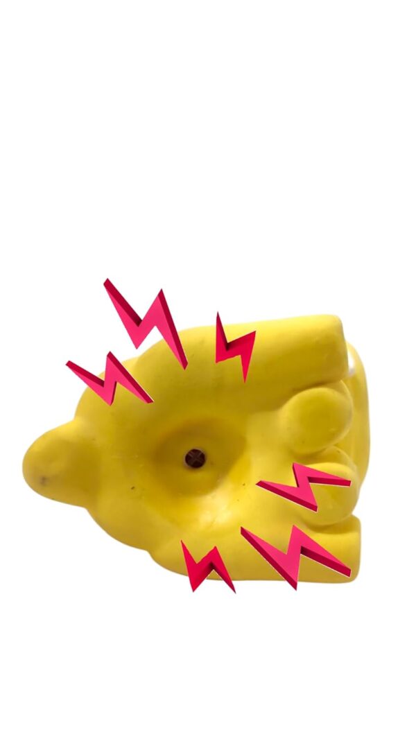 51hYyJFNz1L._SL1500_.jpg The Pets Company Latex Squeaky Chew Dog/Puppy Toy for Puppies & Small Dogs | Durable, Animal Design, Non-Toxic, for Playing, Teething and Chewing | Sitting Hippo - 7 Cm (Color May Vary)