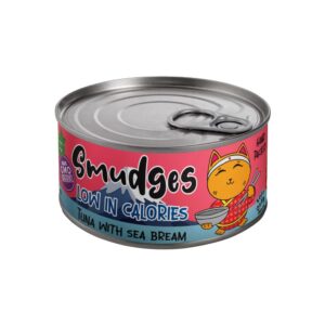 Smudges Adult Cat Tuna Flakes with Sea Bream in Soft Jelly 80g