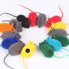 PSK PET MART Fun Plush Cat Rats, Cats Hunting Mouse Toys, Bite Proof Cat Squeek Toy, Interactive Mice Plush Squeaky, Soft Mouse Toys for Cats, Kittens - 3Pcs (Pack of 1) (Color May Vary)
