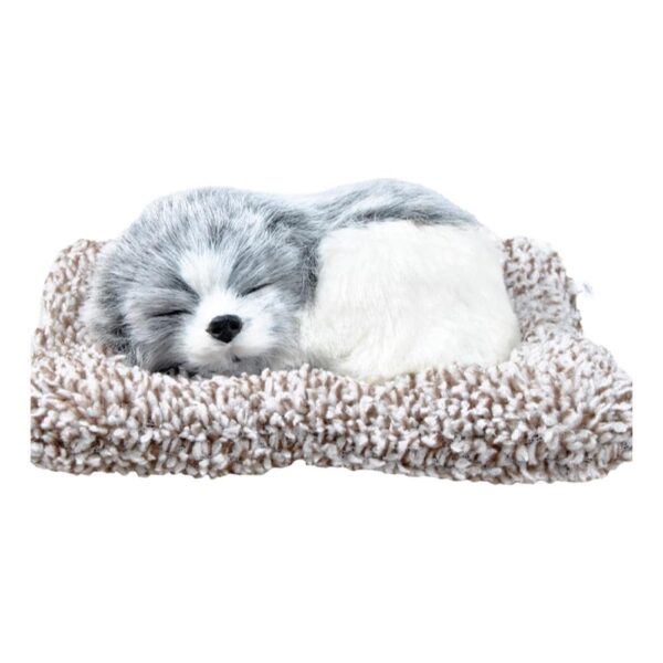SUPER TOY Cute Sleeping Dog Plush Toy, Dog Soft Toy Gift for Kids Car Dashboard Accessories