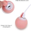 51kxzirXnBL._SL1500_.jpg BELOXY Toy Intelligent Funny 360 Degree Rotatable Toys Rechargeable Rotating Ball with LED Light, Chasing Toy Automatic Rotating Smart Obstacle Avoiding (Pink) (Multi)