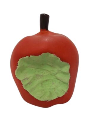 The Pets Company Vinyl Squeaky Chew Dog/Puppy Toy for Puppies & Small Dogs | Durable, Animal Design, Non-Toxic, for Playing, Teething and Chewing | Bitten Apple - 11 Cm (Color May Vary)