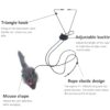 51qKkIHZLpL._SL1100_.jpg Qpets® Cat Teaser Toys, Cat Feather Toys, Hanging Cat Toys for Indoor Cats Interactive Elastic Rope, Cat Toys for Persian Cat Soft Toy with Plushed Mice Pendent