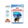 51qpMSi1hRL._SL1000_.jpg Royal Canin Maxi Puppy Food for Stage 3, 104 Grams, Pack of 10 Sachet, Wet Food, Supports Immune System & digestive health, Provides Long growth, moderate energy