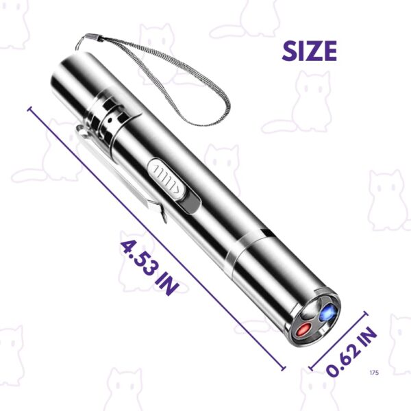 51uEoT4ygqL._SL1000_.jpg USB Rechargeable Cat Laser Toy – 7-in-1 Interactive Laser Light Pointer – Multi-Pattern Lazer Lights for Cats – Cat Toys Play – Powerful Stimulation Toy with UV Light & Flashlight