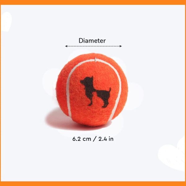 Heads Up For Tails Quintessential Tennis Dog Ball - Set of 2