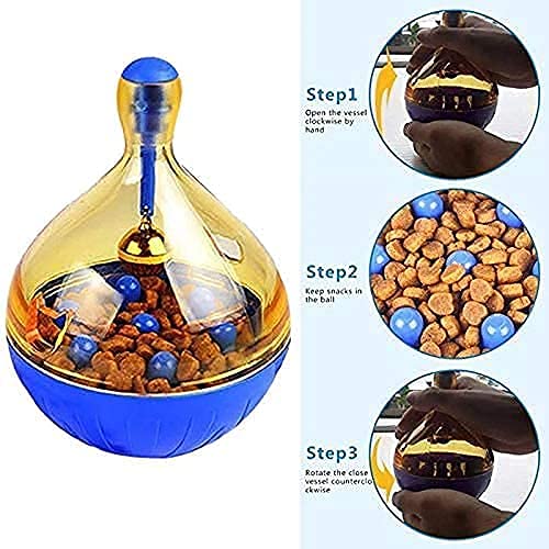 51wyaS01dxL.jpg Dog TRUSTCat Interactive Tumbler Toy Treat Ball Pet Slow Feeder Food Dispenser Feeding Toy Dog Puzzle Toy for Dog Cat Interactive Tumbler Toy Natural Instinct Fulfillment IQ Active