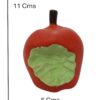 51y9BrD21VL._SL1500_.jpg The Pets Company Vinyl Squeaky Chew Dog/Puppy Toy for Puppies & Small Dogs | Durable, Animal Design, Non-Toxic, for Playing, Teething and Chewing | Bitten Apple - 11 Cm (Color May Vary)
