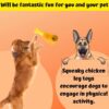 61aziZWDL._SL1080_.jpg Sage Square Dog Squeaky Chicken Leg Colorful Rubber Toy for Safe Fun & Entertainment - Perfect for Dogs, Puppies, Cats & Kittens, This Toy Will Keep Your pet Engaged, stimulated & Happy