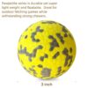 Qpets® 3 Inch Durable Bouncy Ball for Small, Medium, Big Dogs - High Elasticity TPU Dog Toy, Lightweight, Interactive, High Bounce - Molar Chew for Power Chewers