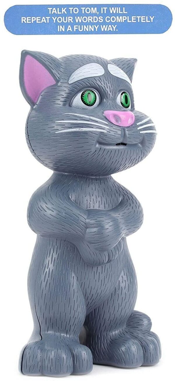 VGRASSP Repeating Words Talking Tom Cat Toy for Kids with Songs and Stories in Funny Tone (Talking Cat) - Color as per Stock
