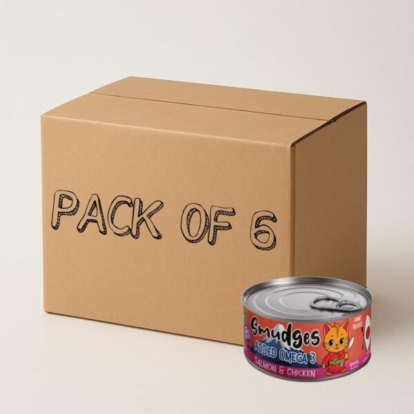 Smudges Kitten Salmon Pate Mixed with Shredded Chicken 60g