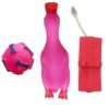 The Pets Company Squeaky Chew Dog/Puppy Toy for Puppies & Small Dogs | Durable, Animal Design,for Playing, Teething and Chewing Combo | Pack of 3 (Duck, Ball & Box) (Color May Vary)
