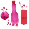 The Pets Company Squeaky Chew Dog/Puppy Toy for Puppies & Small Dogs | Durable, Animal Design,for Playing, Teething and Chewing Combo | Pack of 3 (Duck, Ball & Box) (Color May Vary)
