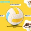 610mjpM1rvL._SL1500_.jpg PremiumAV Squeaky Dog Ball Toy – Interactive Chew Toy for Small Dogs & Cats, Durable Fetch Ball with Loud Squeaker, Fun Sound Dog Toys for Training, Teething & Playtime, Volleyball Shape