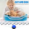 Qpets® Interactive Dog Toys, Voice Recording Button, Dog Buttons for Communication Pet Training Buzzer, 30 Second Record & Playback, Funny Gift for Study Office Home(Blue)
