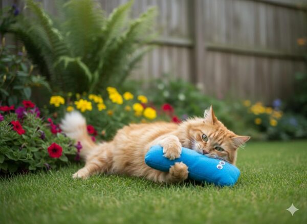 6116Vy3MVnL._SL1184_.jpg Cat Kicker Plush Toy Set for Cats & Kittens | Soft, Colorful & Lightweight Toys with Catnip fillable Pocket | Non-Squeaky, Fun Indoor Play | Pack of 3 (Colors May Vary)
