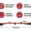 BOLTZ Cotton Rope Chew Toy for Dogs Large with 5 Chew Knots 25 Inch in Length