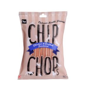 Chip Chops Chicken & Codfish Sandwich Dog Treats | Nutritious, High Protein, Easily Digestible Snack for Dogs | Healthy Fish & Chicken Treat for All Breeds, 70 gm