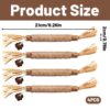 Cat Toys, 4Pcs Cat Chew Toy, Cat Playing Toys for Indoor, Stick for Cats with Sisal Rope and Gall Fruit, Natural Catnip Alternative