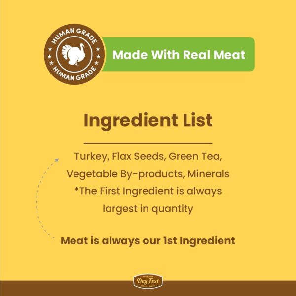 613AO2twAIL._SL1500_.jpg Barkbutler x Dogfest Dog Training Treats, Turkey & Flax Seeds, Superfood Treats for Adult Dogs, Bite-Sized Dog Treat for Puppies, 100% Natural Treats, Aids Digestion & Boosts Immunity