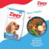 Zippy Puppy Dry Dog Food - 1.2 Kg, Real Chicken & Vegetables, Nutritionally Balanced Dog Food for All Breeds, with Vitamins, Minerals, Probiotics & Salmon Oil
