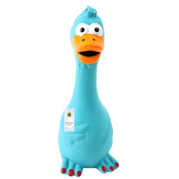 Foodie Puppies Natural Latex Rubber Squeaky Dog Toy - (Blue Foodie Puppies Natural Latex Rubber Squeaky Dog Toy - (Blue Duck) | Small Dogs & Puppy | Durable, Animal Design, Fetch & Chew Safe Play Toy | Reduce Separation Anxiety