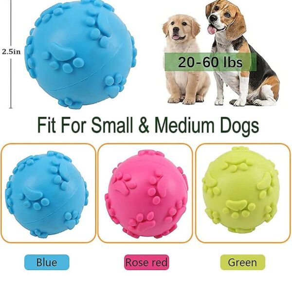 Dog Trust Dog Squeaky Balls, Indestructible Dog Toys for Aggressive Chewers Large/Medium Breed, Durable Tough Chew Toys for Aggressive Chewers, Natural Rubber Dog Balls Interactive Toys 2pcs Ball;