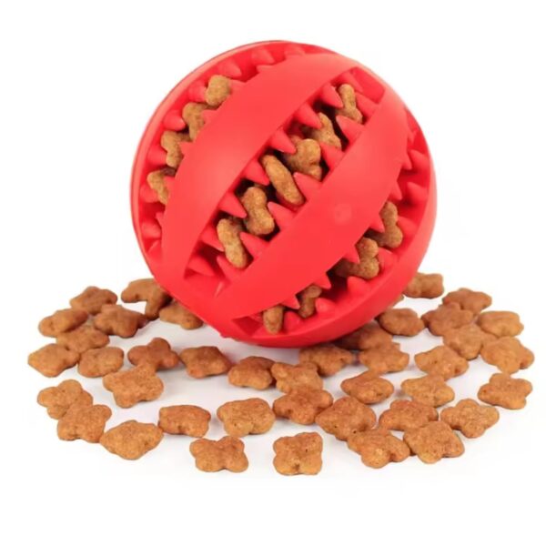 PETS EMPIRE Interactive IQ Treat Dispenser, Food Dispenser Ball, Dog PETS EMPIRE Interactive IQ Treat Dispenser, Food Dispenser Ball, Dog Training Feeding Balls, Bite Resistant Chew Toy Ball, Slow Feeding Dispensing Game for Dogs, Puppies - 6 cm