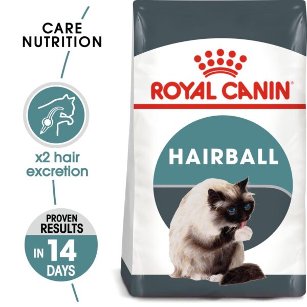 Royal Canin Hairball Care for Cats, 400 Grams, Dry Food, Dietary Fiber Blend, Provides 2X Hair Excretion, Proven Results in 14 Days