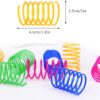 8 Pcs Interactive Cat Toys - Durable Plastic Coils, Colorful Springs For Indoor Cats - Active Play For Swatting, Biting, Hunting